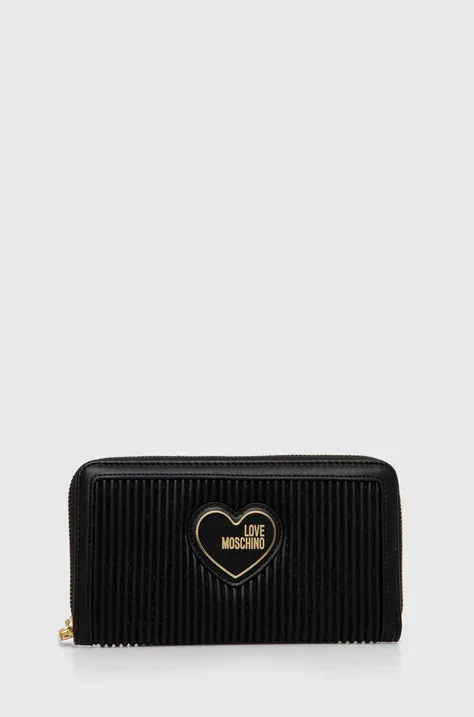 Love Moschino portfel damski kolor czarny JC5615PP1GLA1000