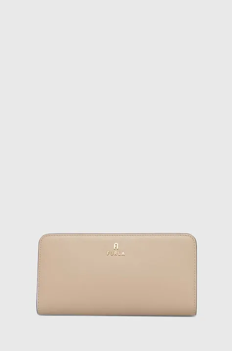 Kožená peňaženka Furla 0 dámska, béžová farba, WP00411 AX0733 0378S