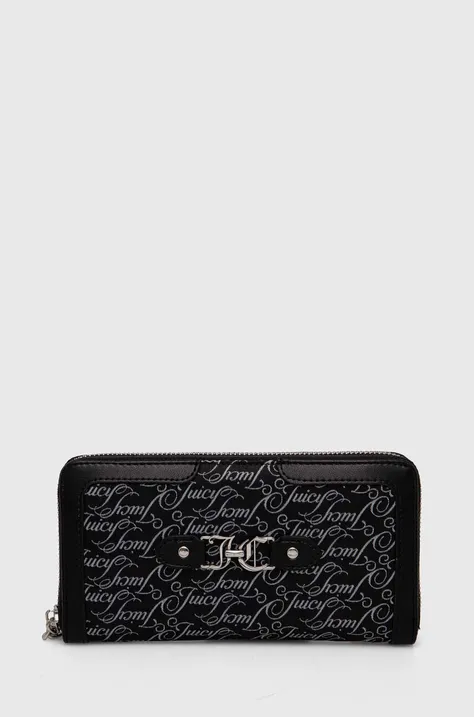 Πορτοφόλι Juicy Couture χρώμα: μαύρο, WEJQN5492WZC
