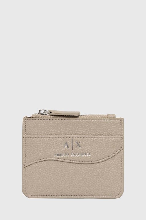 Armani Exchange etui na karty kolor beżowy 948539 CC783