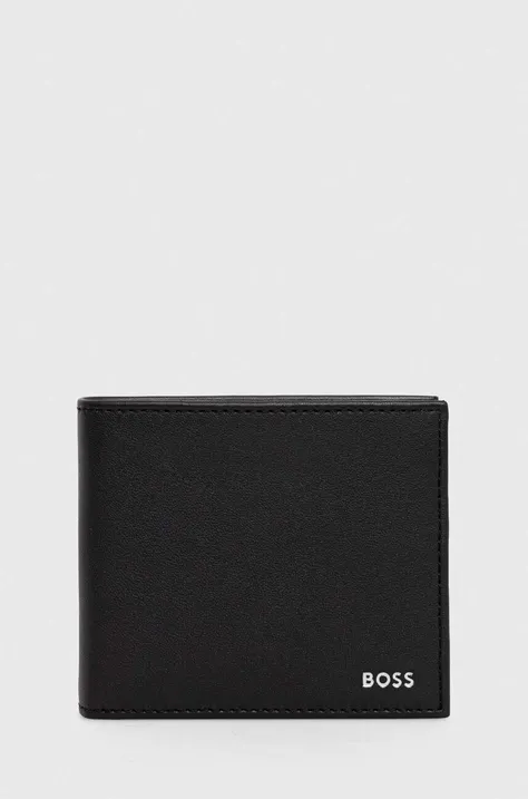 Kožená peňaženka BOSS pánsky, čierna farba, 50519273