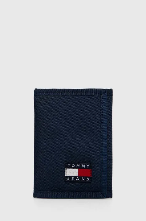 Peňaženka Tommy Jeans pánsky,čierna farba,AM0AM12083