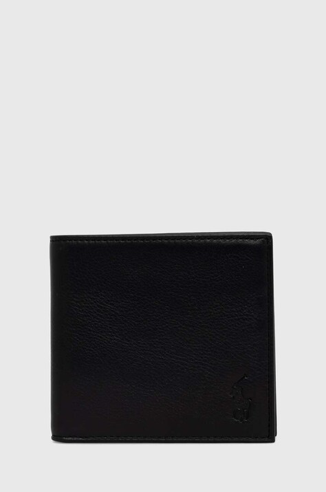 Polo Ralph Lauren portofel de piele bărbați, culoarea negru 405913723