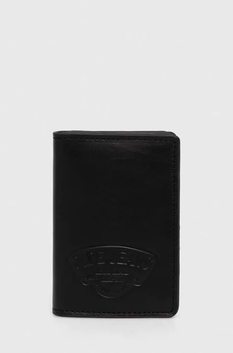 Шкіряний гаманець Pepe Jeans чоловічий колір чорний