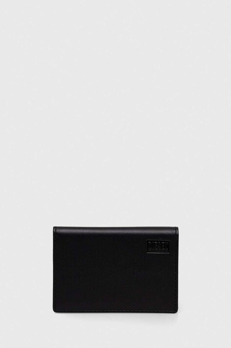 Kožené pouzdro na karty Diesel BI-FOLD CARD HOLDER WALLET černá barva, X09671.PR227