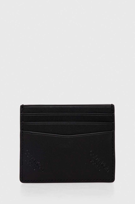 Calvin Klein Jeans carcasa din piele culoarea negru