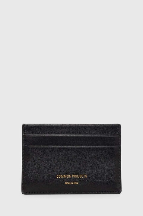 Шкіряний чохол на банківські карти Common Projects Multi Card Holder колір чорний 9177