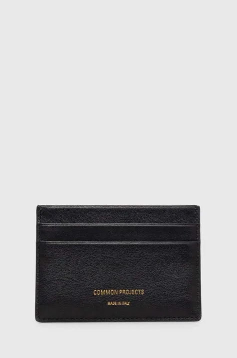 Common Projects leather card holder Multi Card Holder black color 9177
