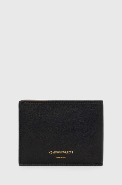 Шкіряний гаманець Common Projects Standard чоловічий колір чорний 9175