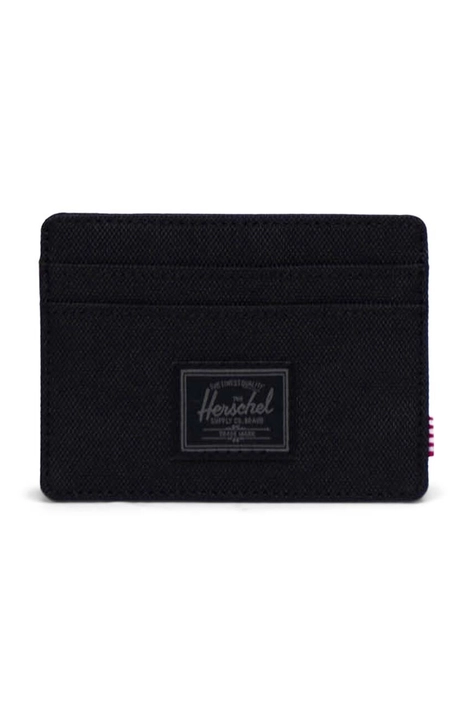 Гаманець Herschel Charlie Cardholder колір чорний