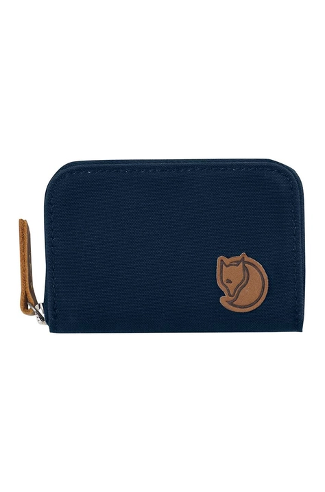 Fjallraven carcasa cardului Zip Card Holder culoarea albastru marin, F24218