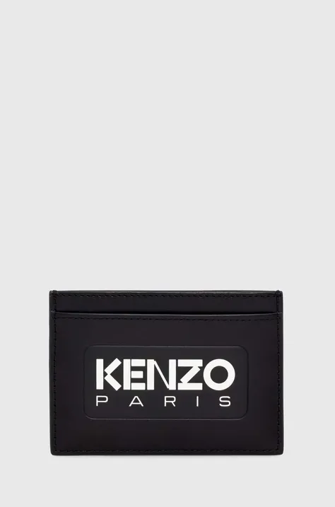 Δερμάτινη θήκη για κάρτες Kenzo χρώμα: μαύρο, FE58PM820L44.99