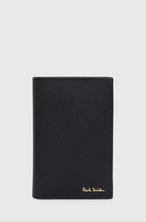 Шкіряний гаманець Paul Smith колір чорний M1A-4774-BMULTI