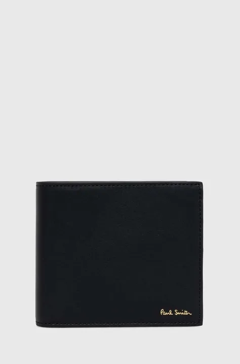 Кожаный кошелек Paul Smith цвет чёрный M1A-4833-BMULTI