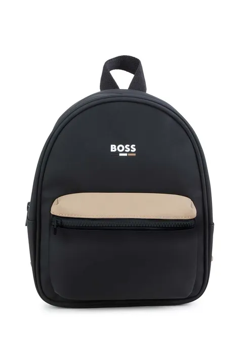 Детский рюкзак BOSS цвет чёрный маленький узорный