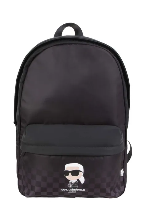 Karl Lagerfeld plecak dziecięcy kolor czarny duży wzorzysty