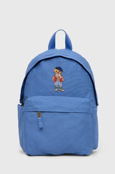 Polo Ralph Lauren plecak dziecięcy kolor niebieski mały gładki