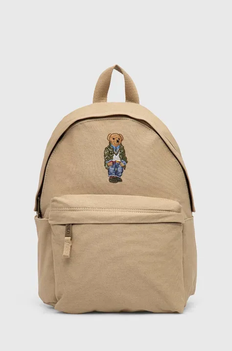Polo Ralph Lauren plecak dziecięcy kolor beżowy mały gładki
