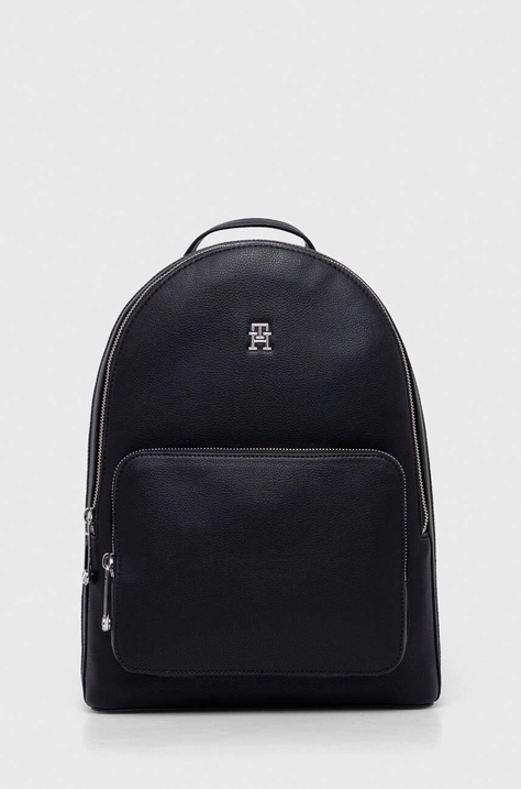 Tommy Hilfiger rucsac femei, culoarea negru, mare, uni AW0AW15719