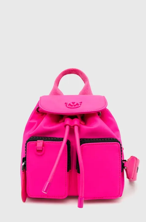 Pinko plecak damski kolor różowy mały gładki 102742 A1J4