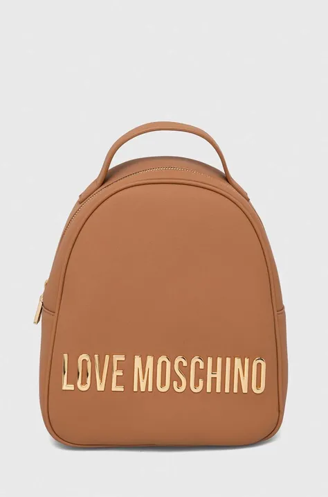 Рюкзак Love Moschino женский цвет коричневый маленький однотонный