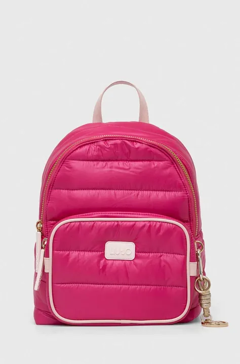 Liu Jo plecak damski kolor różowy mały z nadrukiem