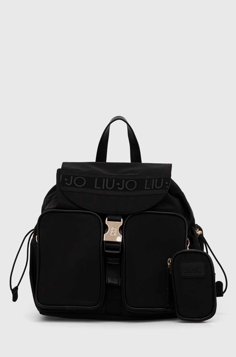 Liu Jo rucsac femei, culoarea negru, mic, neted