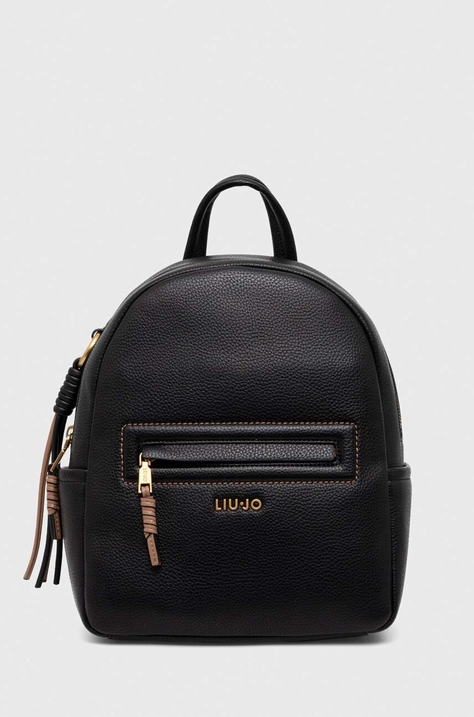 Liu Jo rucsac femei, culoarea negru, mic, neted