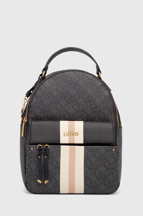 Liu Jo rucsac femei, culoarea negru, mic, modelator