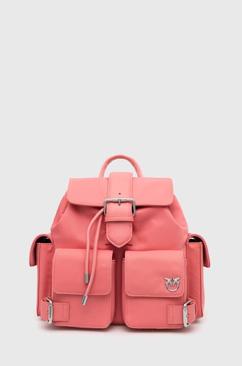Pinko rucsac femei, culoarea roz, mic, neted, 102745 A1J4