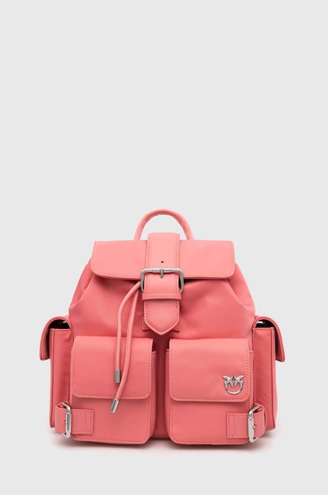 Pinko rucsac femei, culoarea roz, mic, neted, 102745 A1J4