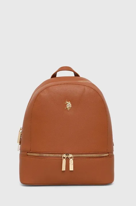 Рюкзак U.S. Polo Assn. жіночий колір коричневий малий однотонний
