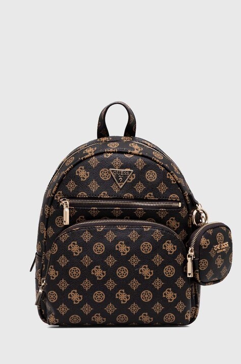 Рюкзак Guess женский цвет чёрный маленький узорный