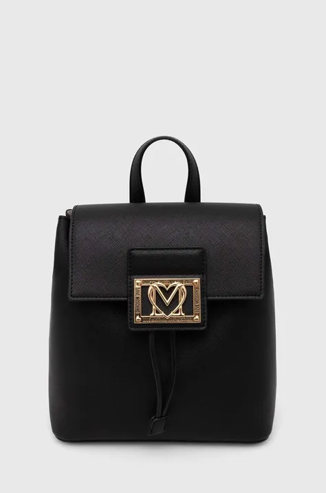 Love Moschino plecak damski kolor czarny mały gładki