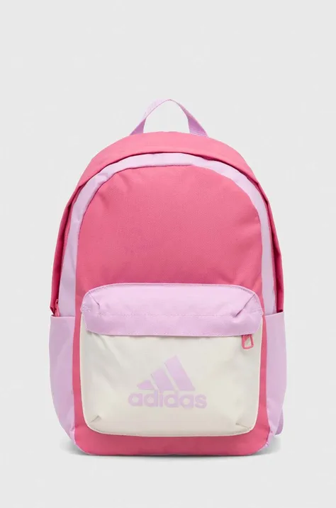 Дитячий рюкзак adidas Performance колір рожевий великий візерунок