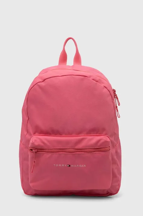 Дитячий рюкзак Tommy Hilfiger колір рожевий великий однотонний