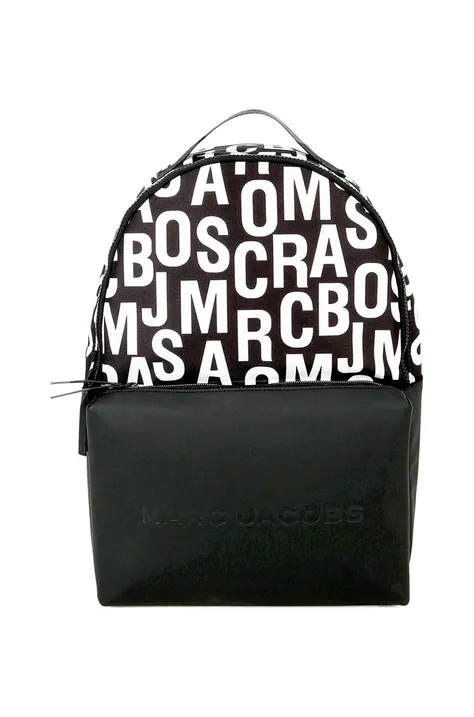 Detský ruksak Marc Jacobs čierna farba, veľký, vzorovaný