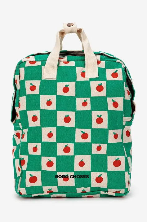 Dětský batoh Bobo Choses zelená barva, malý, vzorovaný