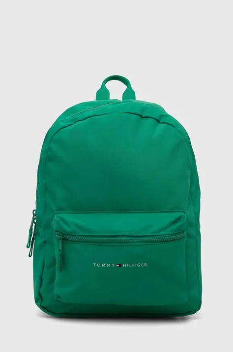 Dětský batoh Tommy Hilfiger zelená barva, velký, hladký
