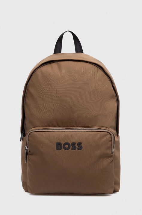 BOSS rucsac bărbați, culoarea maro, mare, cu imprimeu 50511918