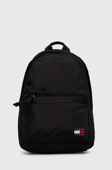 Tommy Jeans rucsac bărbați, culoarea negru, mare, uni AM0AM11964