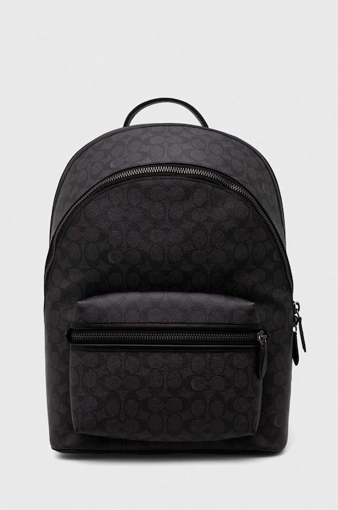 Рюкзак Coach чоловічий колір сірий великий візерунок