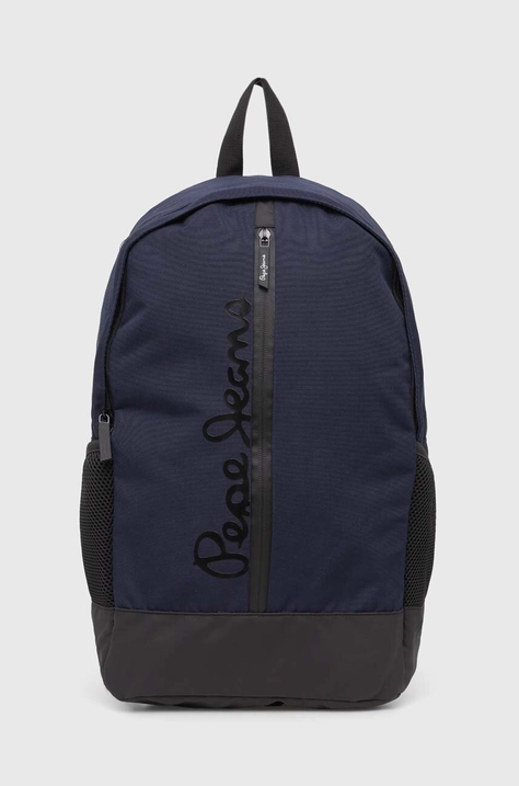 Pepe Jeans rucsac barbati, culoarea albastru marin, mare, cu imprimeu