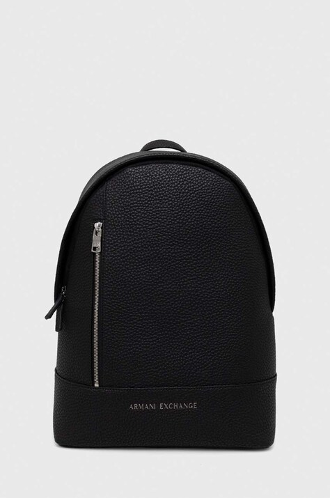 Рюкзак Armani Exchange чоловічий колір чорний великий однотонний