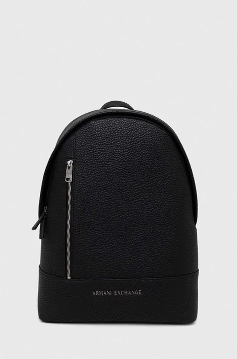 Рюкзак Armani Exchange чоловічий колір чорний великий однотонний