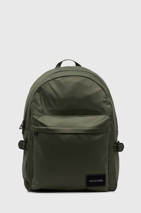 Tommy Hilfiger rucsac bărbați, culoarea verde, mare, uni, AM0AM12237