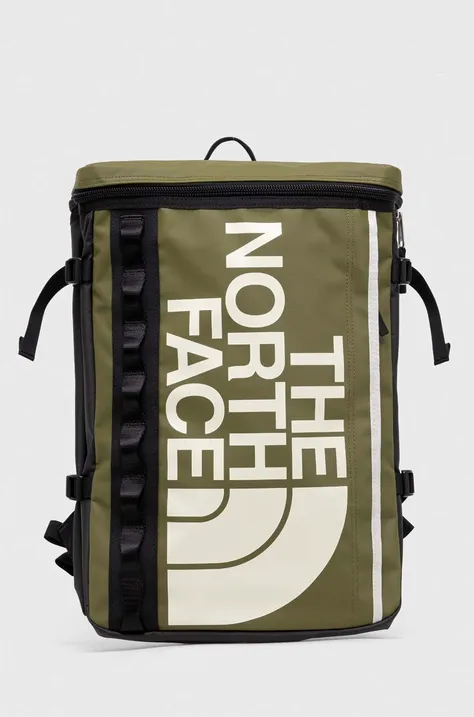 Ruksak The North Face za muškarce, boja: zelena, veliki, s tiskom