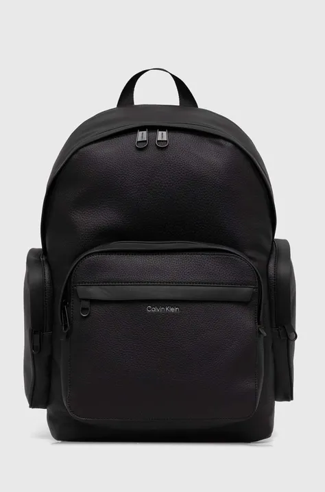 Batoh Calvin Klein pánský, černá barva, velký, hladký, K50K511631