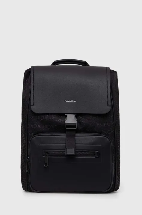 Batoh Calvin Klein pánský, černá barva, velký, hladký, K50K511637