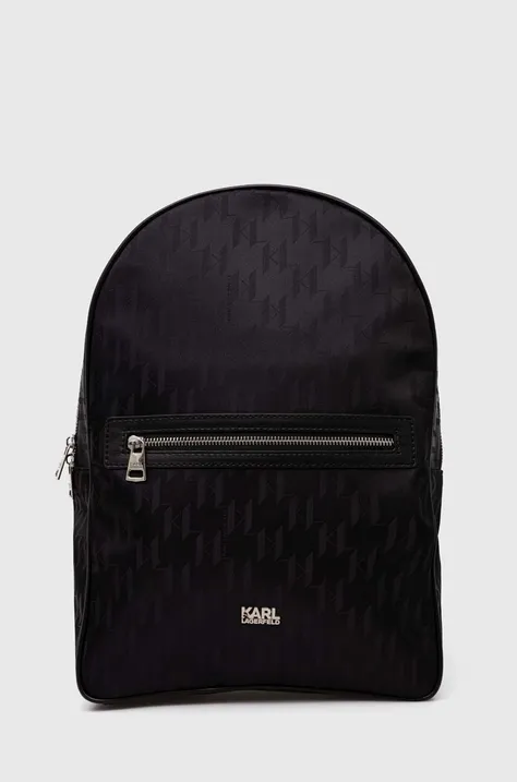 Karl Lagerfeld plecak męski kolor czarny duży wzorzysty 542117.805908